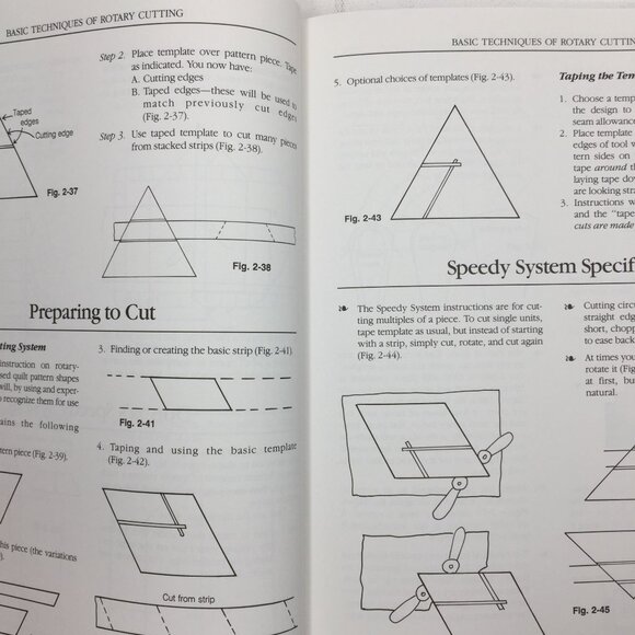 Quilter's Guide Rotary Cutting Quilting Book Patchwork Poster Fanning Patterns - Picture 7 of 16